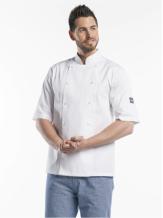 Chef Jacket Hilton Poco White Short Sleeve