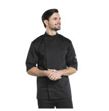 Chef Jacket Bacio Black Short Sleeve