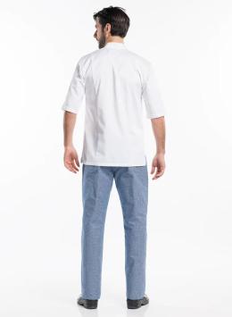 Chef Jacket Monza White Short Sleeve